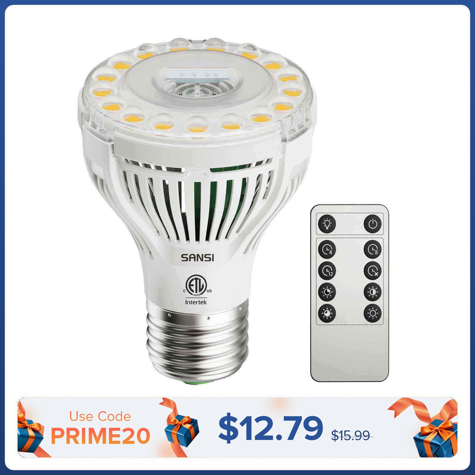 Lampadina LED PAR20 da 5 W con telecomando (solo USA/CA)