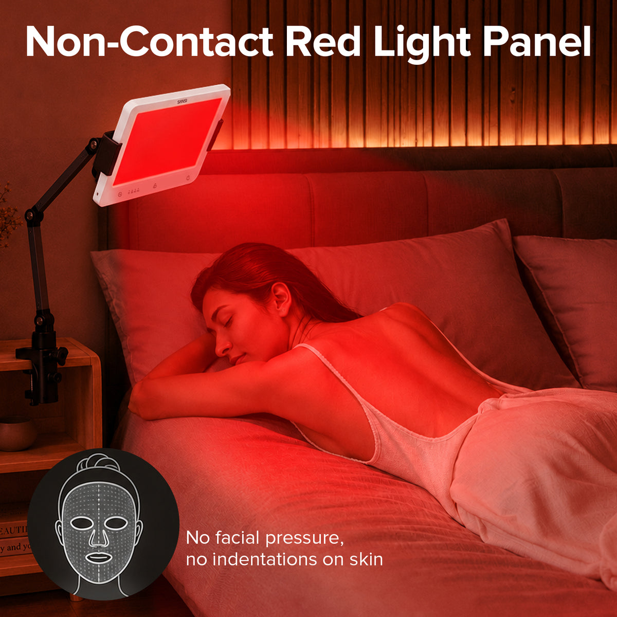 SANSI 35W Clip-On Red Light Therapy Panel for Body Face (US ONLY)