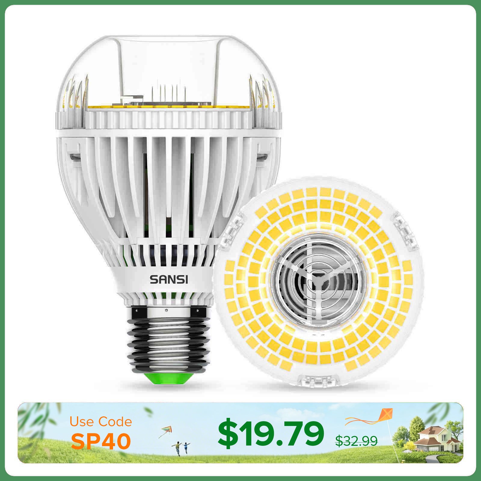 A19 30W LED 3000K/5000K Light Bulb (US/CA ONLY)