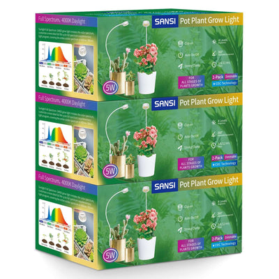 (Gift Packing) 5W Pot Clip LED Grow Light (US/CA ONLY)