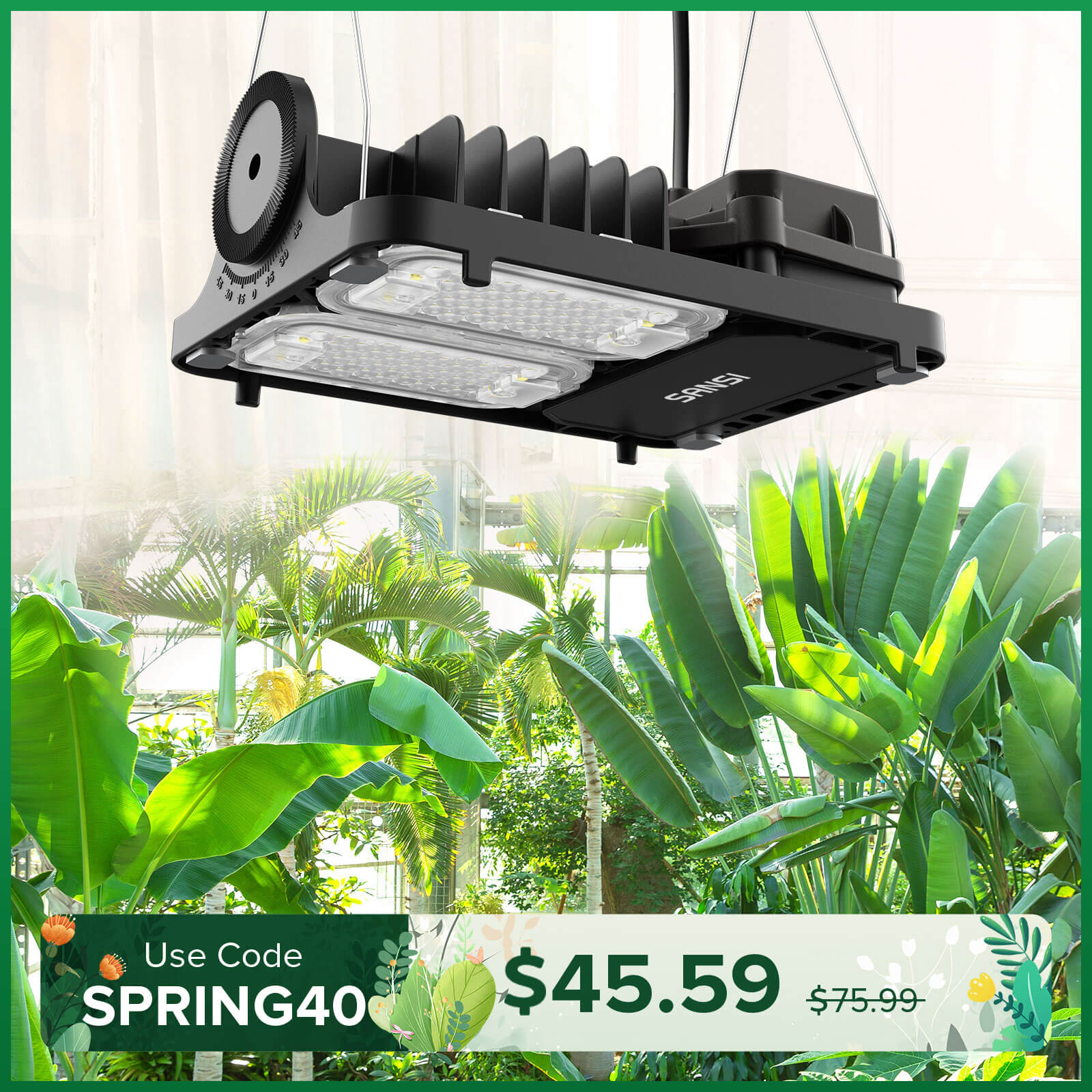 Upgraded Dimmable 70W LED Grow Light (US, EU ONLY)