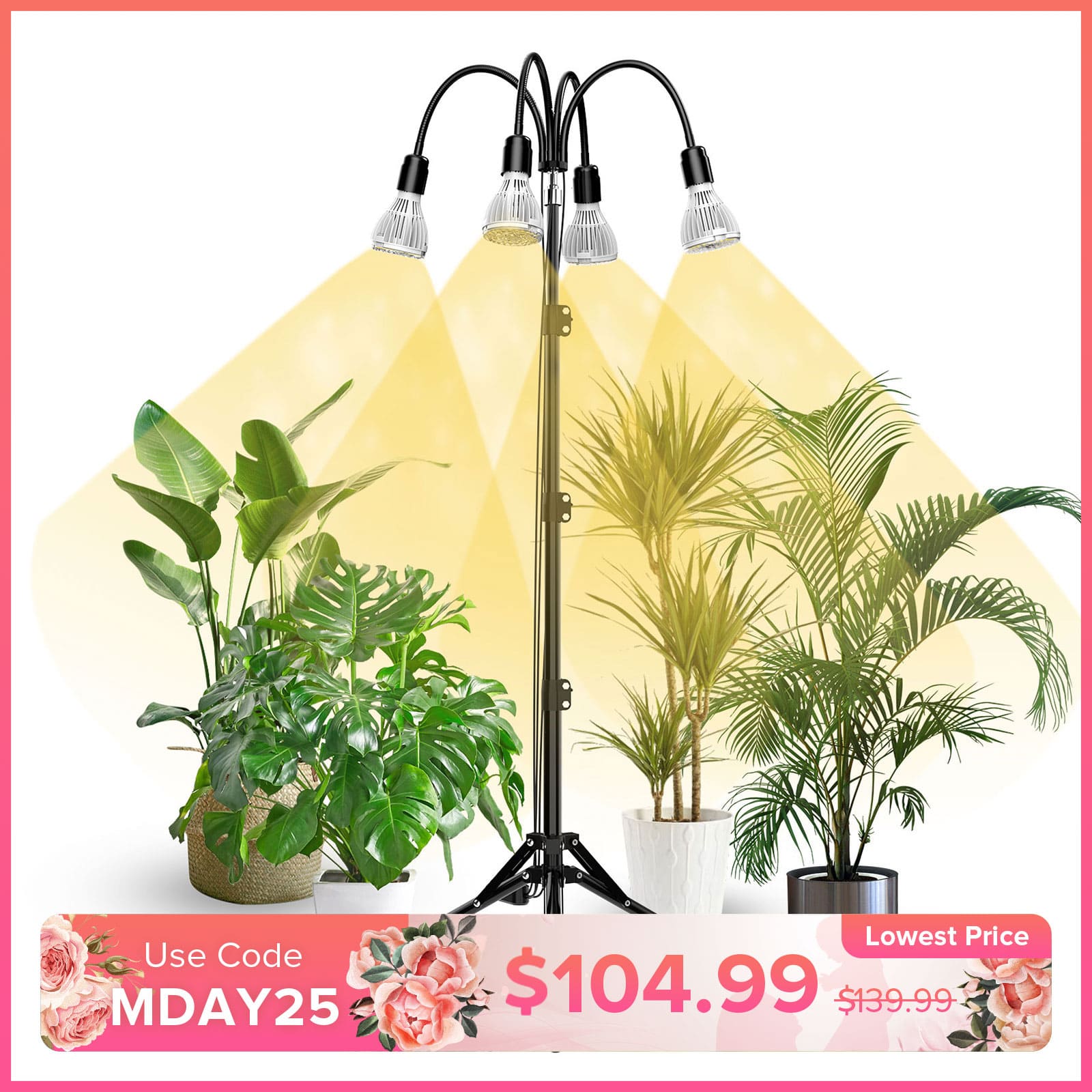 90W/120W Grow Light with Adjustable Tripod Stand (US ONLY)
