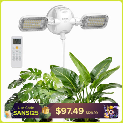 SANSI 60W LED Wall Mounted Grow Light with Remote Control (US ONLY)