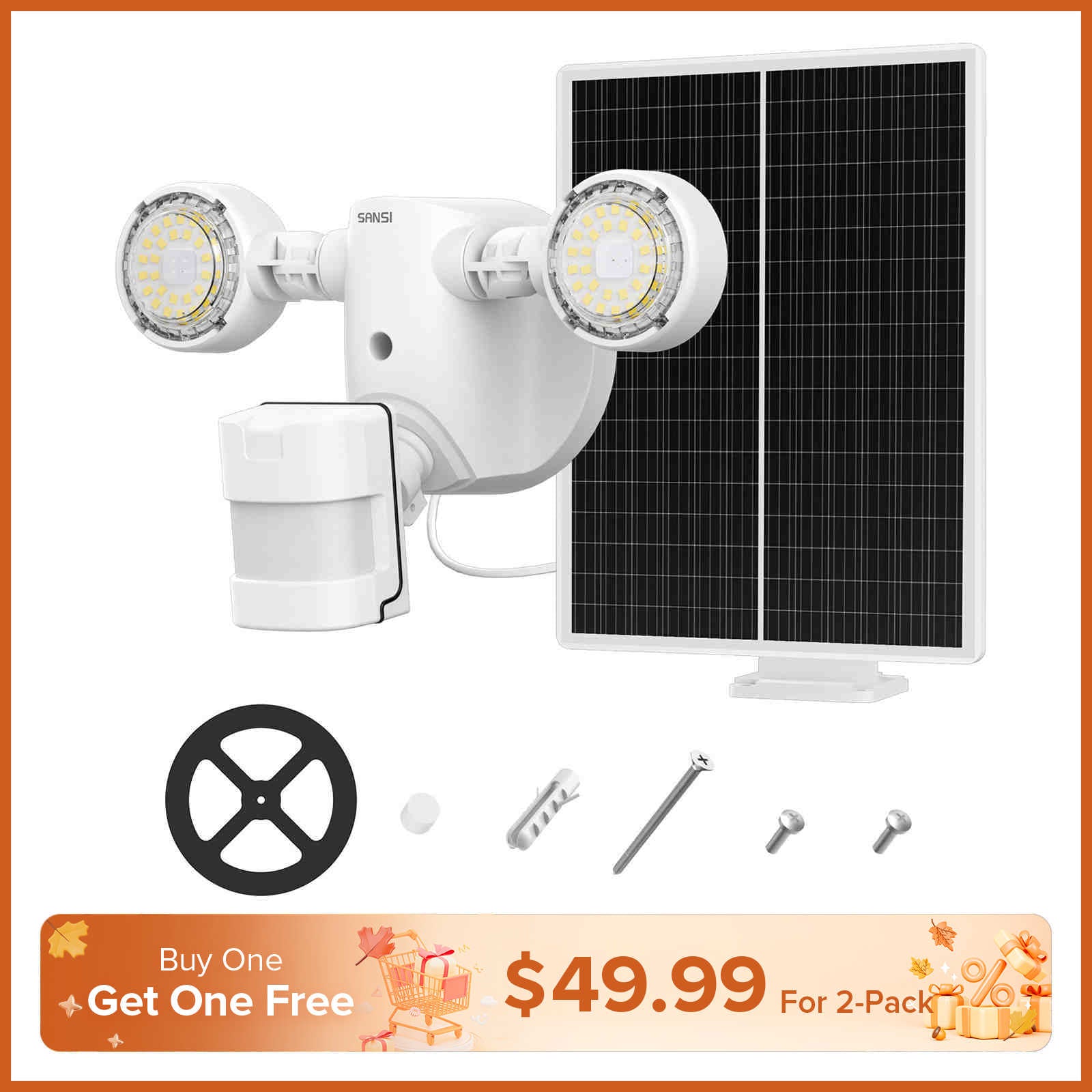 3.5W Outdoor Solar Security Light (Motion Sensor)(US ONLY)