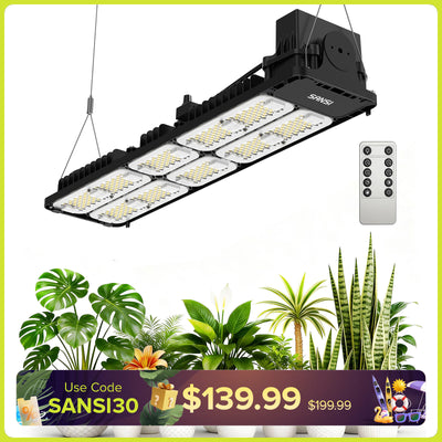 SANSI 200W Panel LED Grow Light | Remote Control
