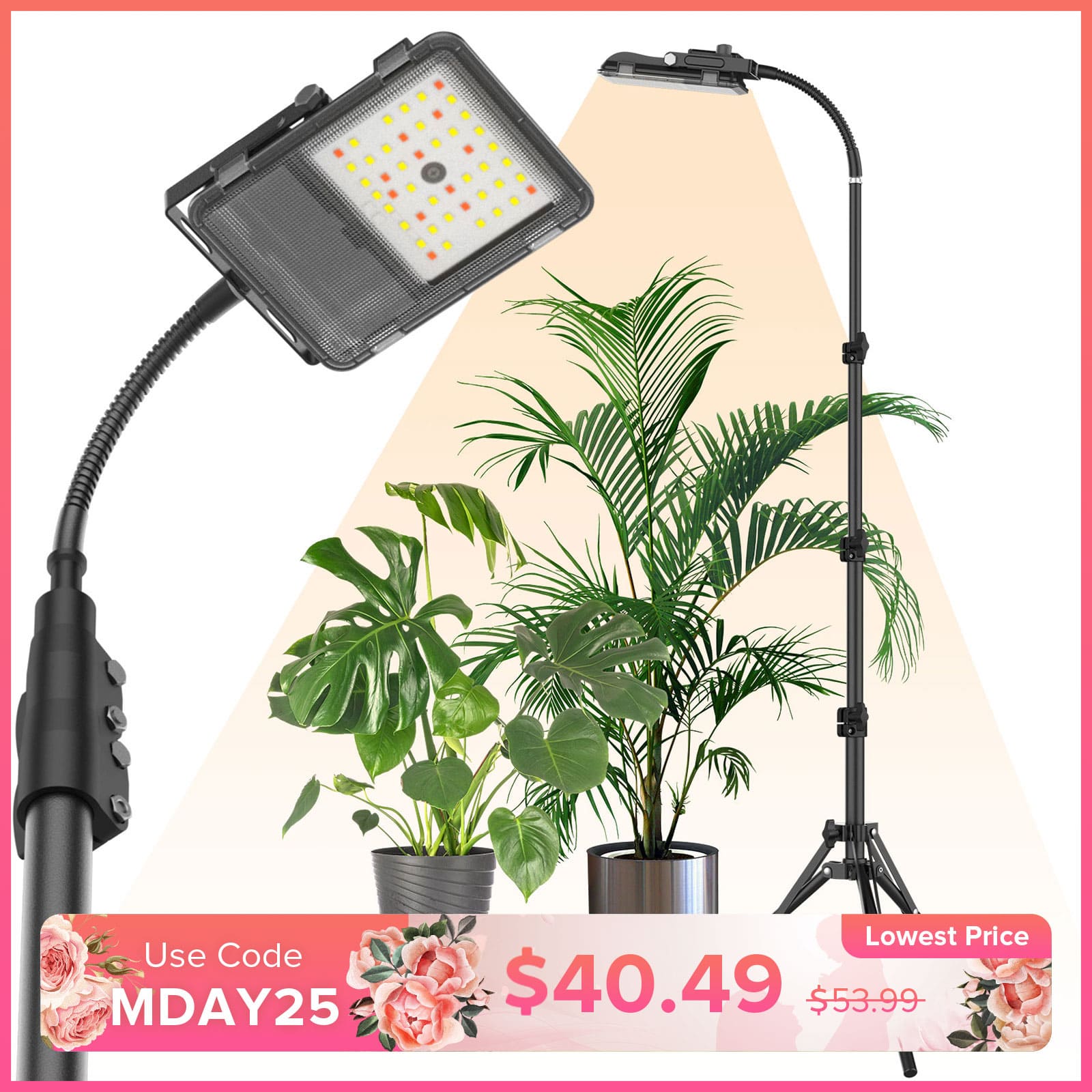 30W LED Grow Light With Tripod Stand(US ONLY)