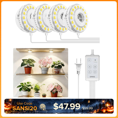 SANSI 20W Puck LED Grow Light with Timer(US/CA ONLY)