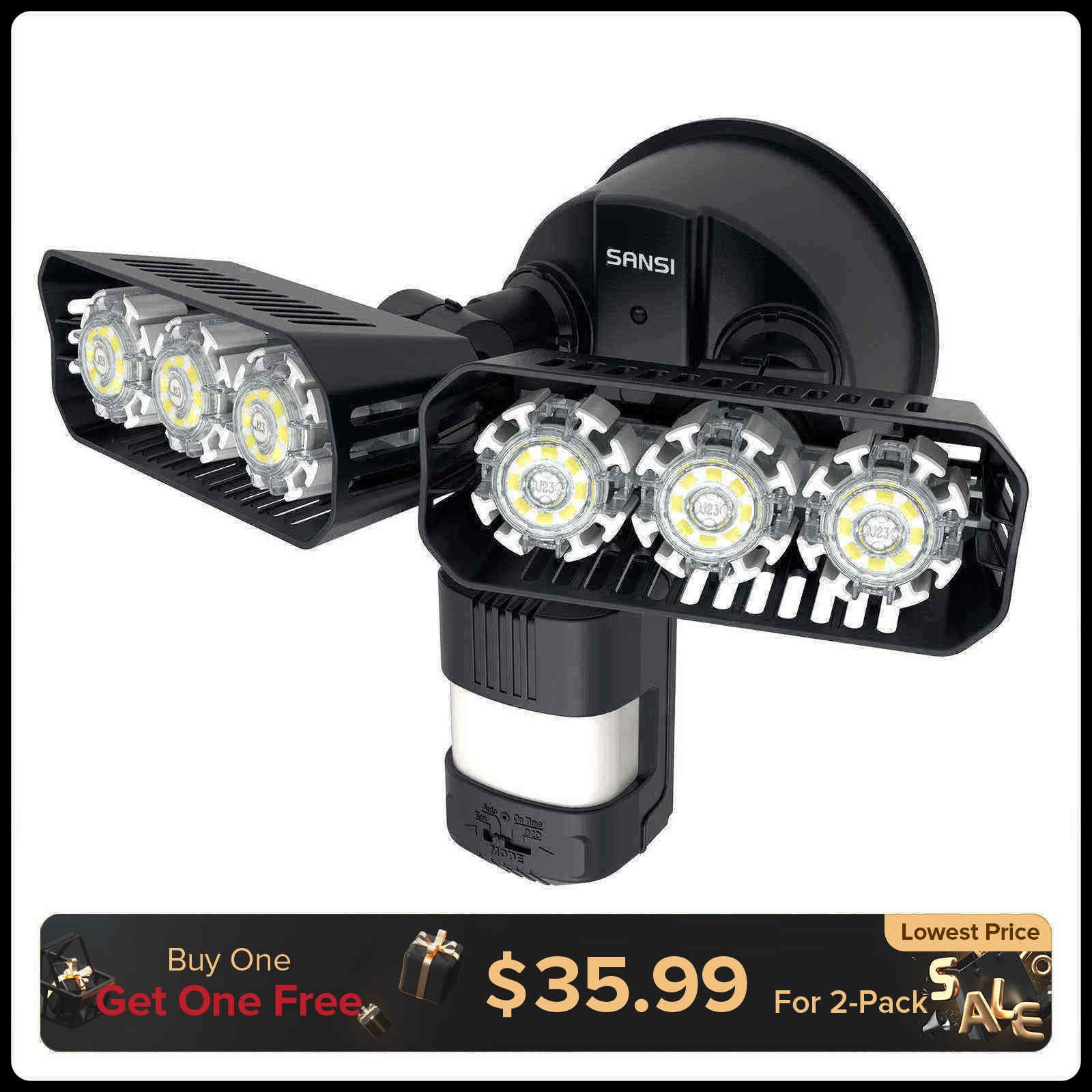 27W LED Security Light (Dusk to Dawn & Motion Sensor)