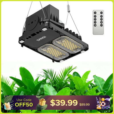 SANSI 70W LED-Panel-Pflanzenlampe | Fernbedienung