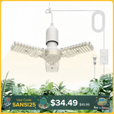 SANSI 30W Folding Wings LED Grow Light (US ONLY)