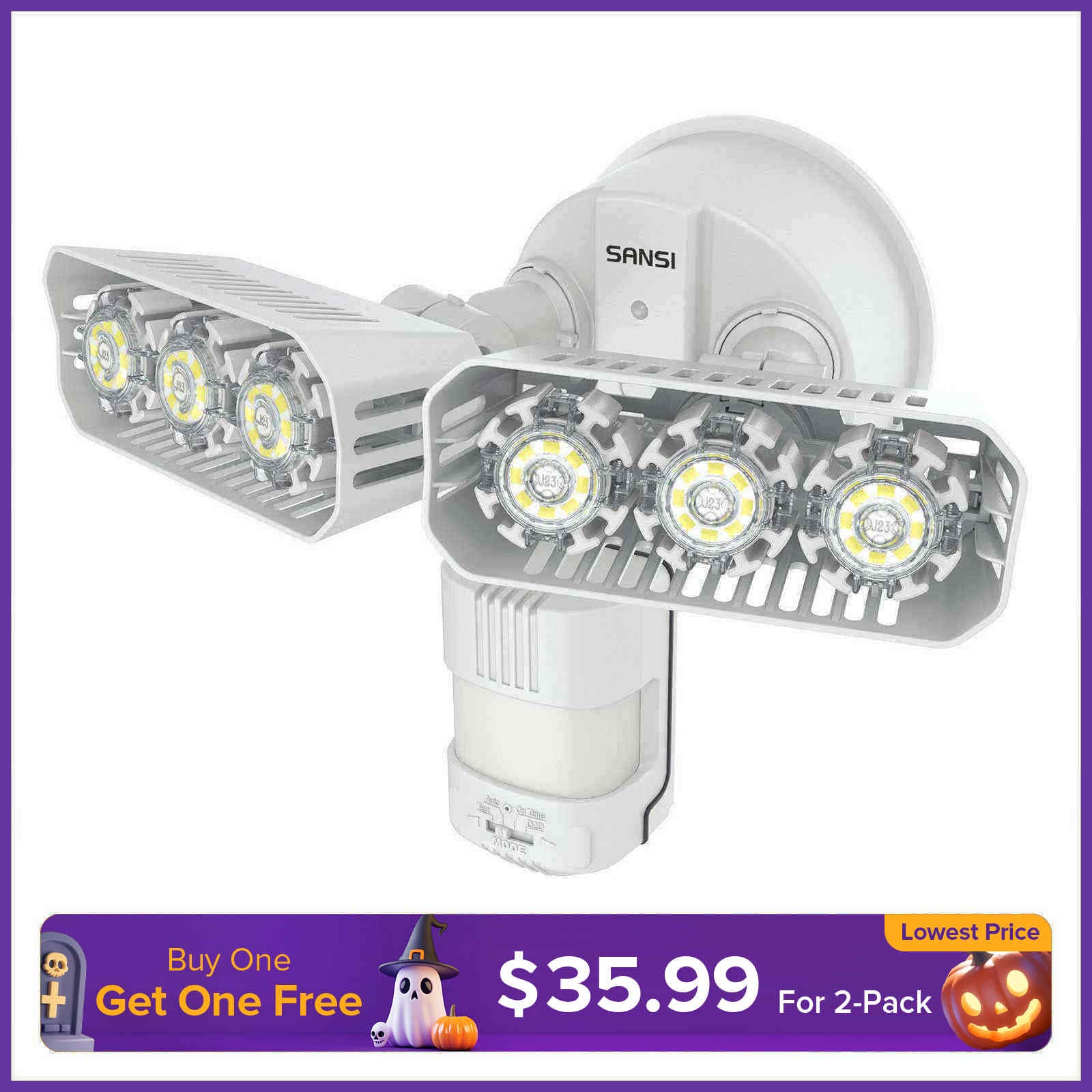 27W LED Security Light (Dusk to Dawn & Motion Sensor)