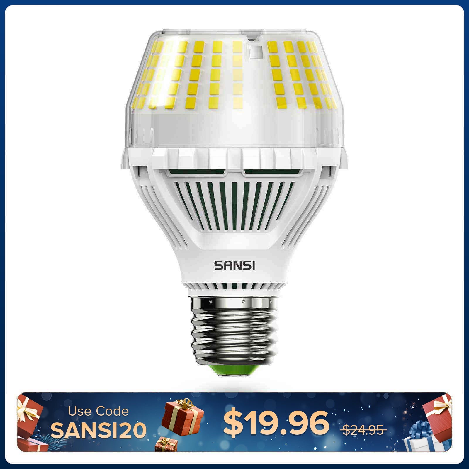 Upgraded Dimmable A19 17W LED 3000K/5000K Light Bulb