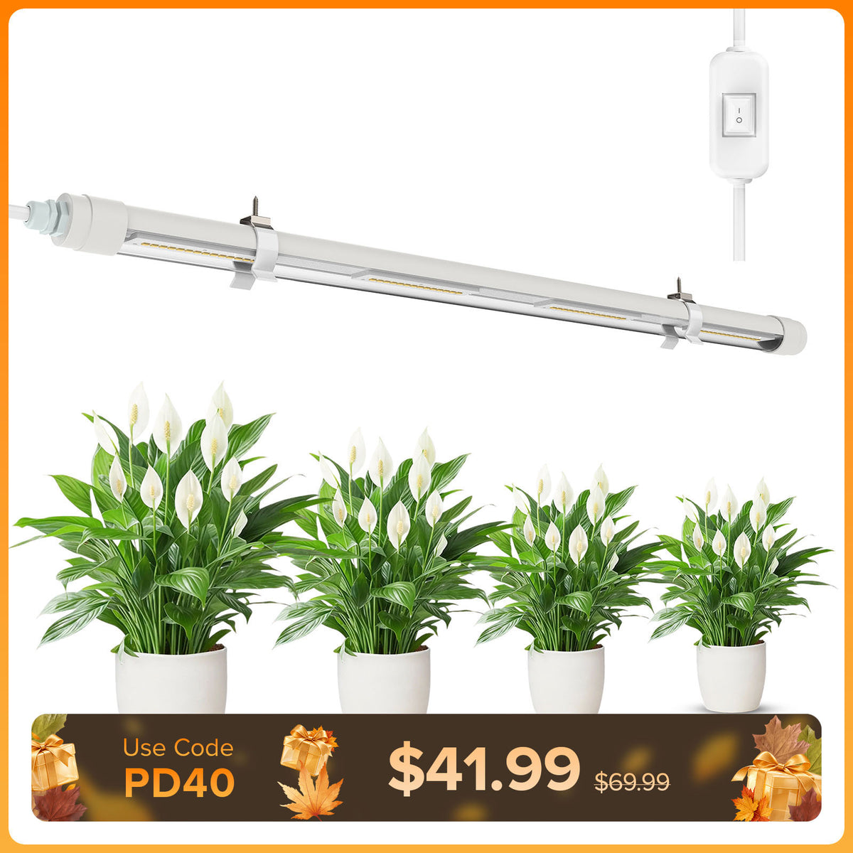 SANSI T8 25W LED-Pflanzenlampe