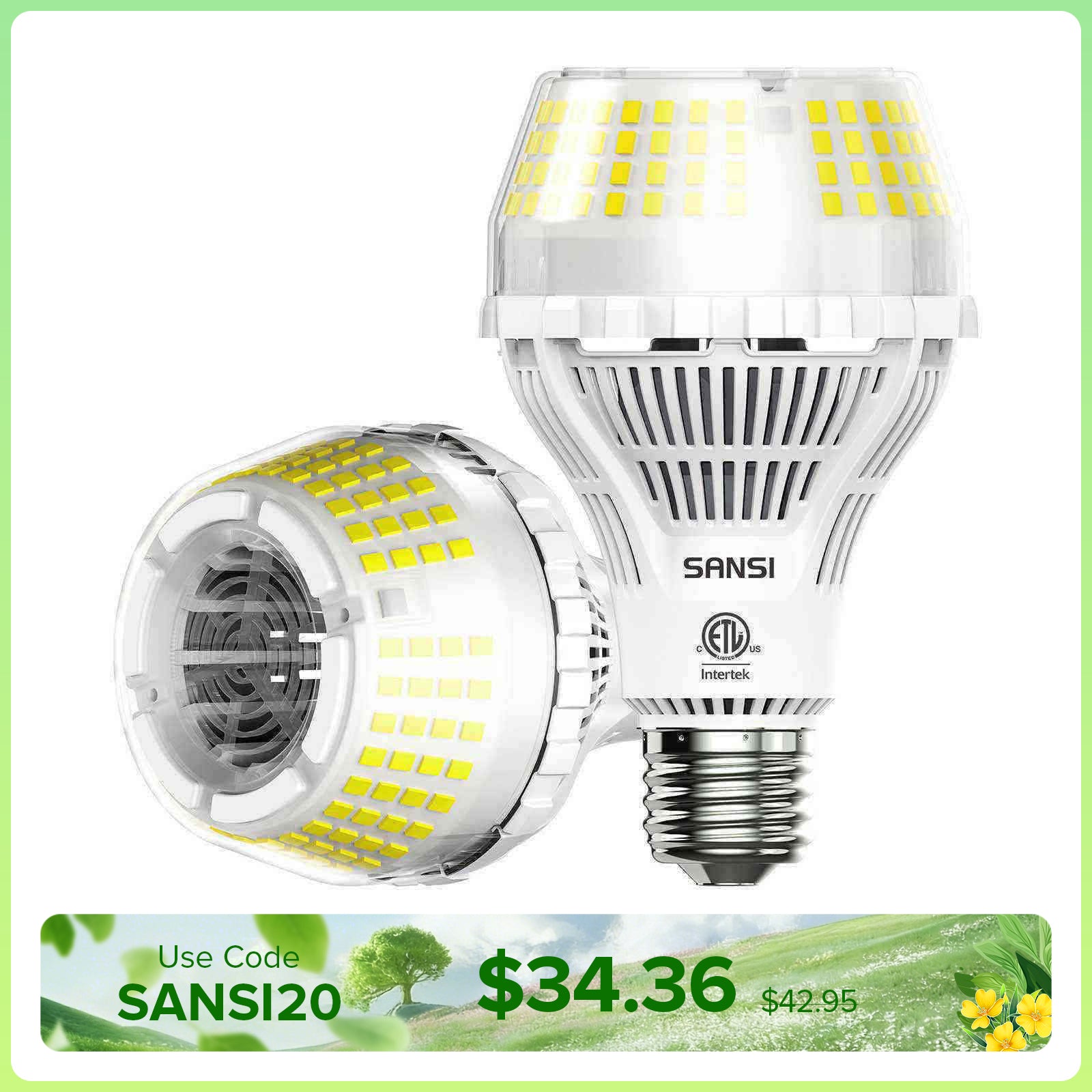 Upgraded A21 22W LED 3000K/5000K Light Bulb(US/CA ONLY)