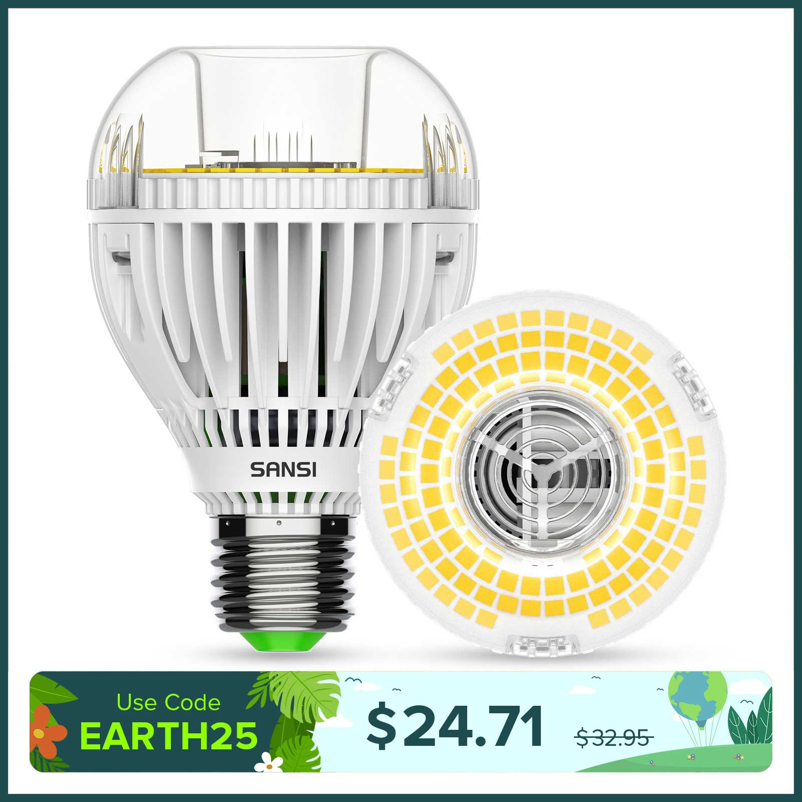 A19 30W LED 3000K/5000K Light Bulb (US ONLY)
