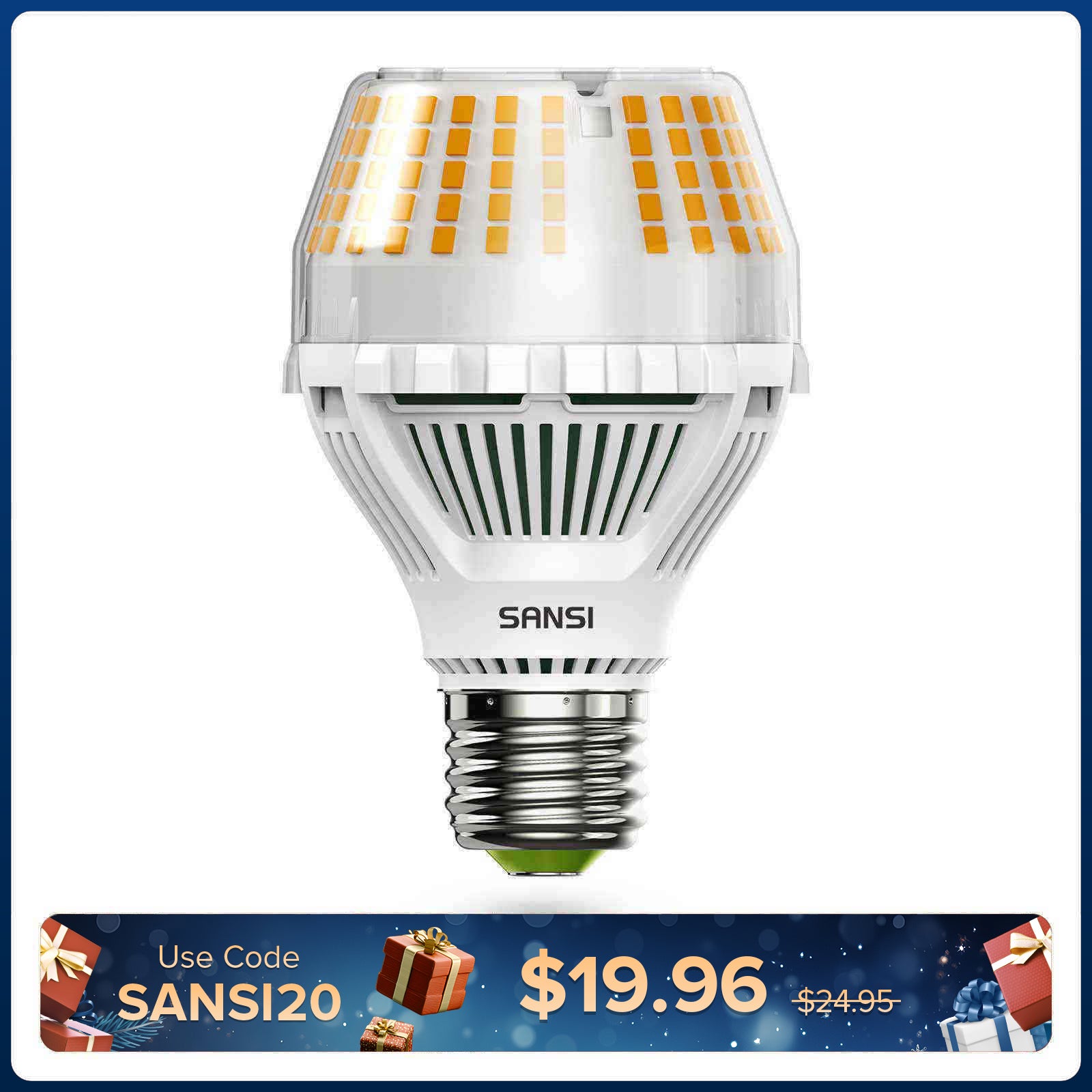Upgraded Dimmable A19 17W LED 3000K/5000K Light Bulb