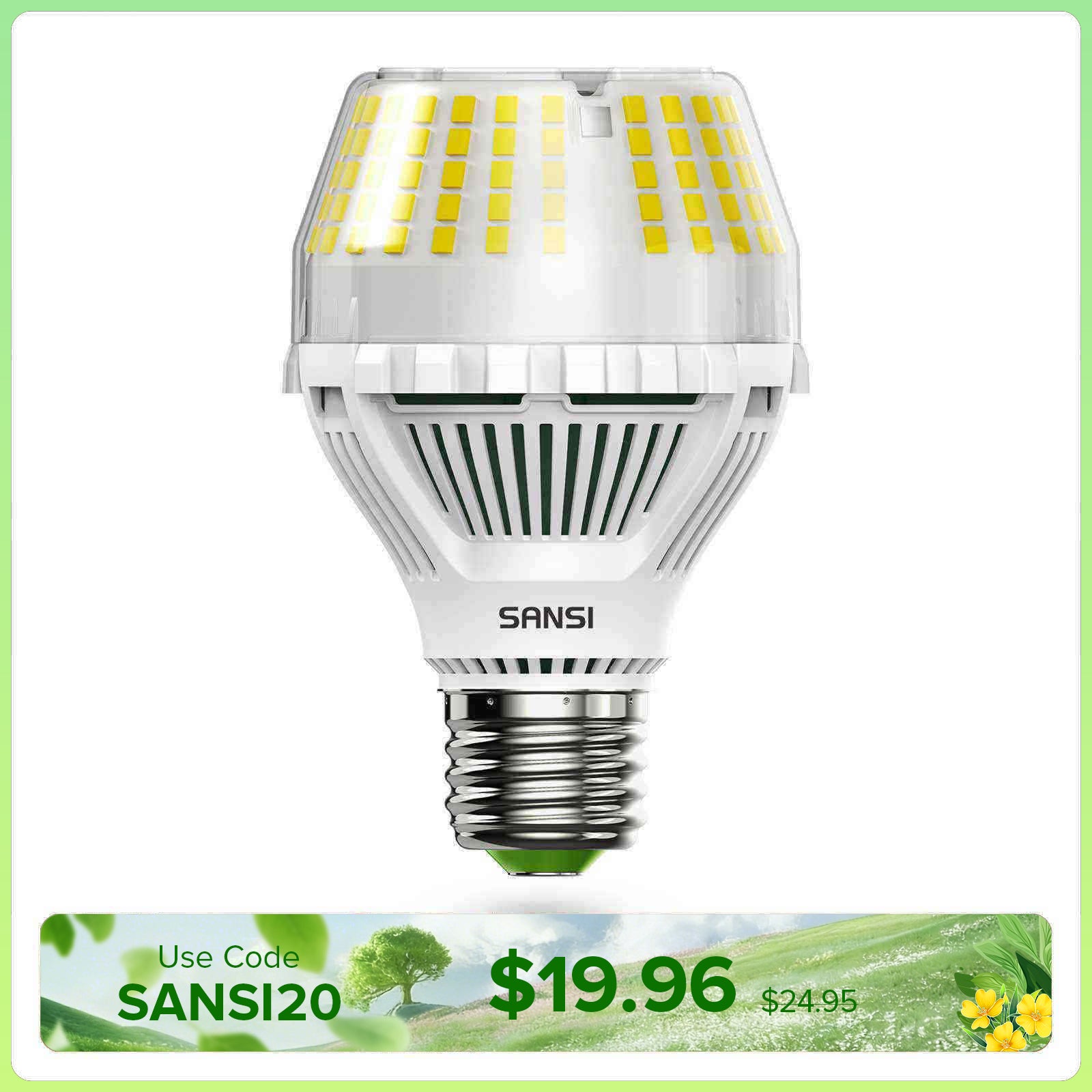 Upgraded Dimmable A19 17W LED 3000K/5000K Light Bulb