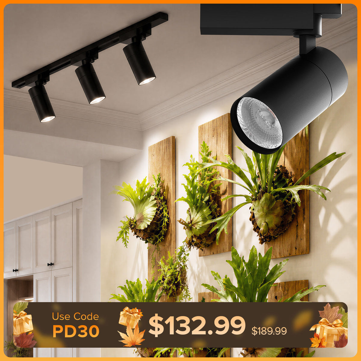 SANSI 3x30W LED Track Grow Light with Remote Control(US ONLY)