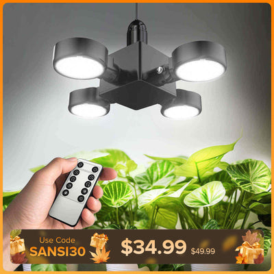 SANSI 40W LED-Pflanzenlampe mit faltbaren Flügeln und Fernbedienung