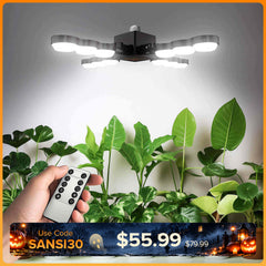 SANSI 80W Folding Wings LED Grow Light with Remote Control