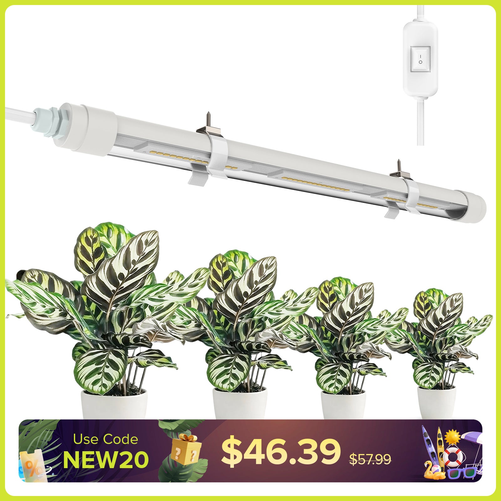 SANSI T8 15W LED Grow Light (EU ONLY)