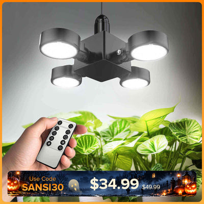 SANSI 40W LED-Pflanzenlampe mit faltbaren Flügeln und Fernbedienung