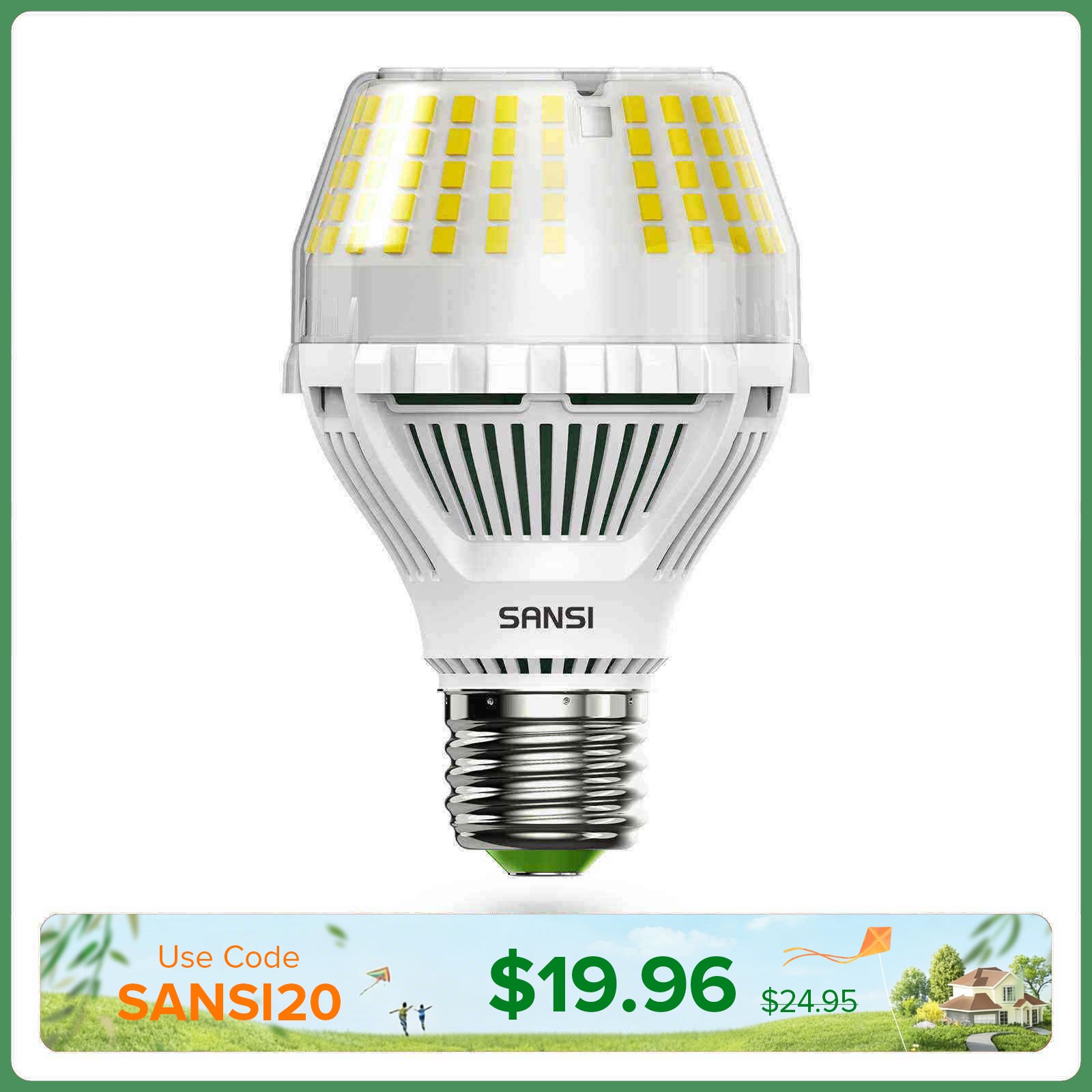 Upgraded Dimmable A19 17W LED 3000K/5000K Light Bulb