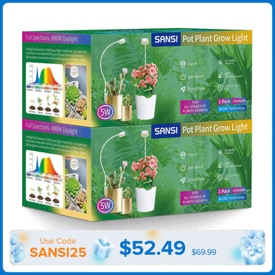 (Gift Packing) 5W Pot Clip LED Grow Light (US/CA ONLY)