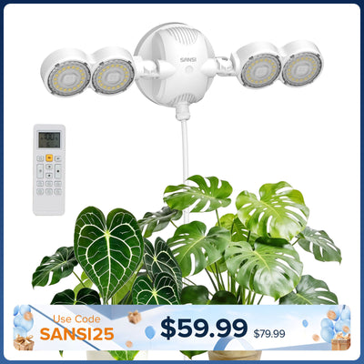 SANSI 30W LED Wall Mounted Grow Light with Remote Control (US ONLY)