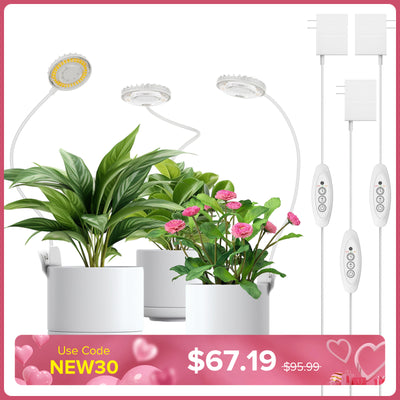 SANSI 12W LED-Pflanzenlampe mit Topfclip (NUR USA)