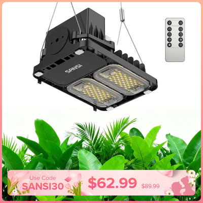 SANSI 70W LED-Panel-Pflanzenlampe | Fernbedienung
