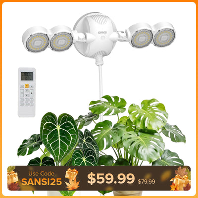 SANSI 30W LED Wall Mounted Grow Light with Remote Control (US ONLY)