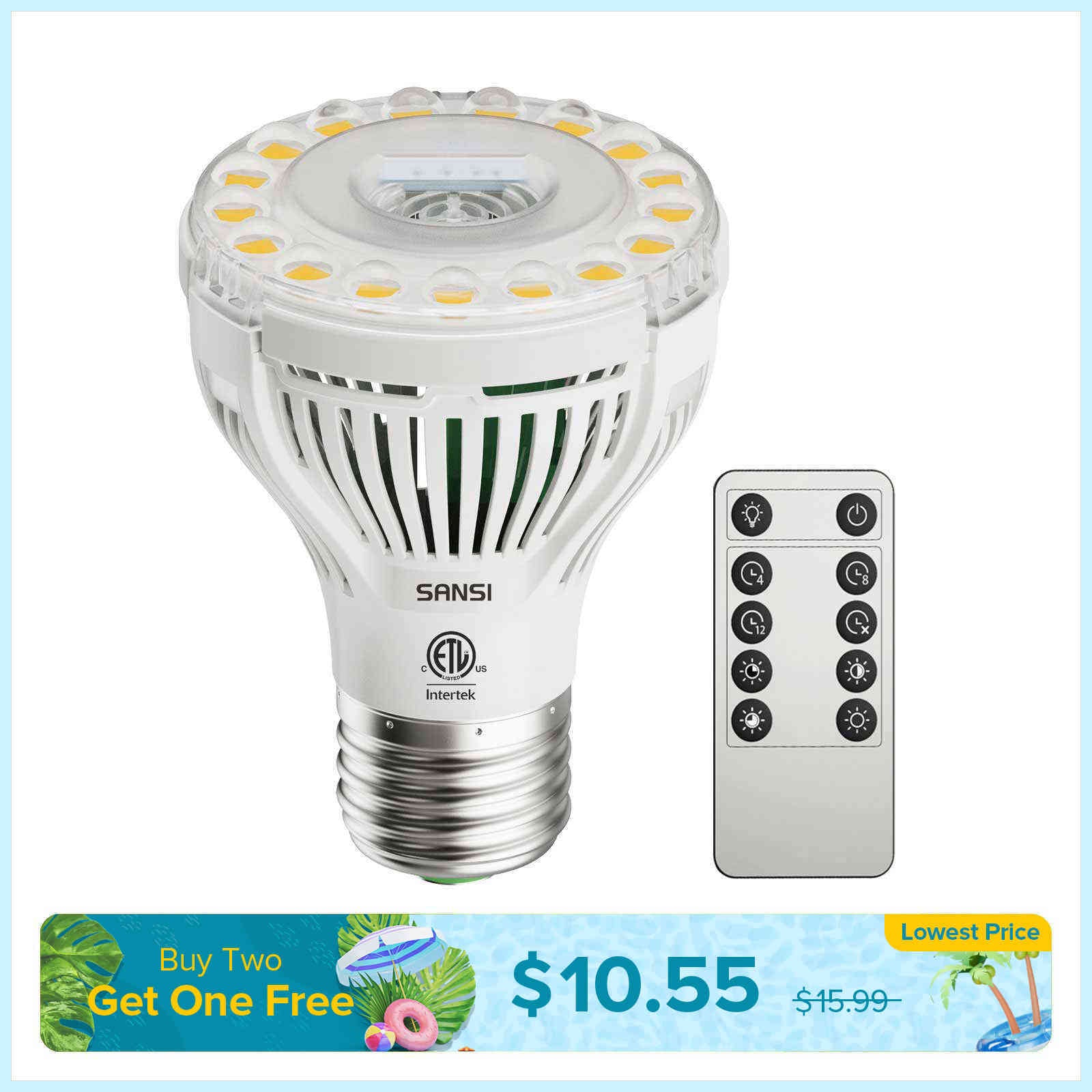 PAR20 5W LED Grow Light Bulb With Remote Control (US/CA ONLY)
