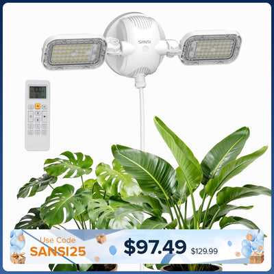 SANSI 60W LED Wall Mounted Grow Light with Remote Control (US ONLY)