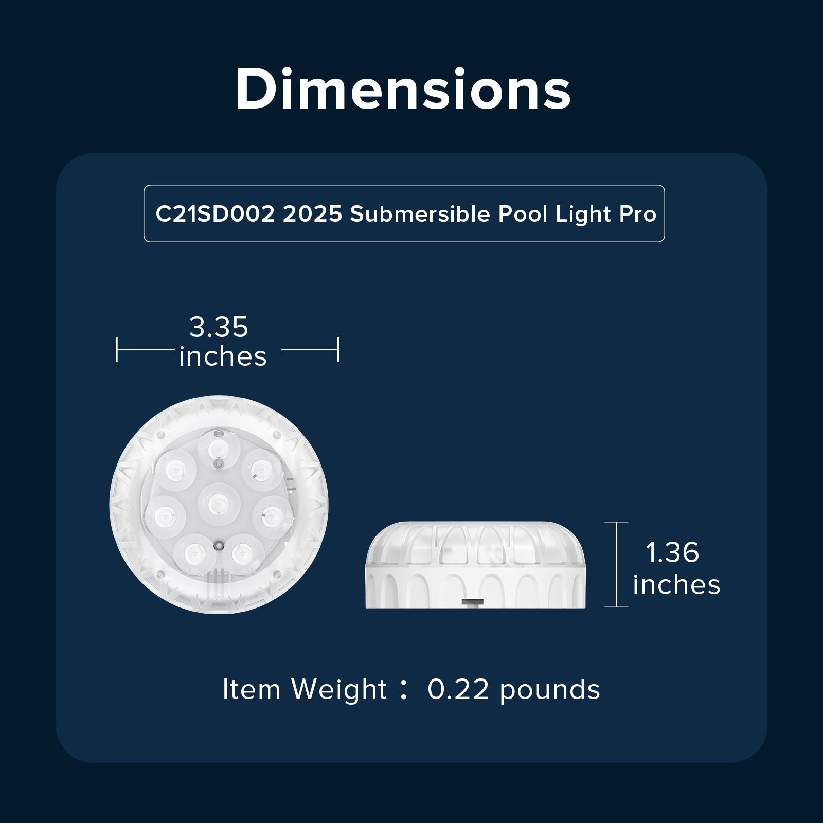 SANSI Upgraded RGB Pool Light