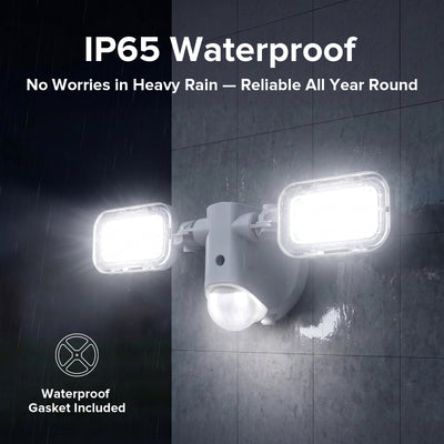 45 W LED-Sicherheitsleuchte (Dämmerung bis Morgengrauen &amp; Bewegungssensor) NUR EU/UK