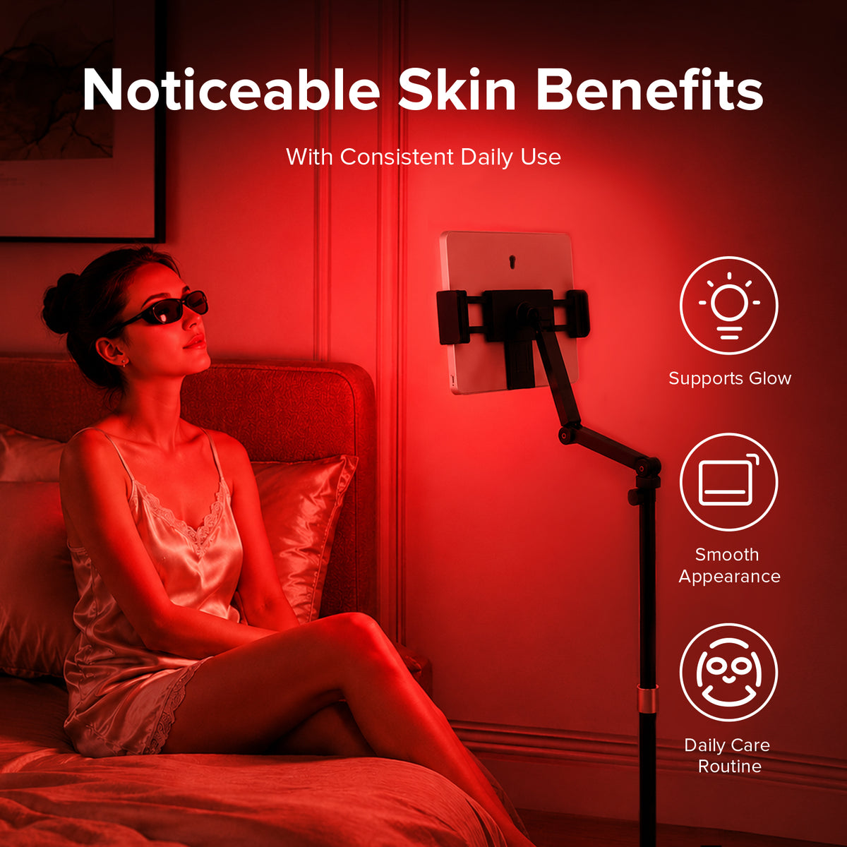 SANSI 35W Red Light Therapy Panel for Body Face with Adjustable Stand (US ONLY)