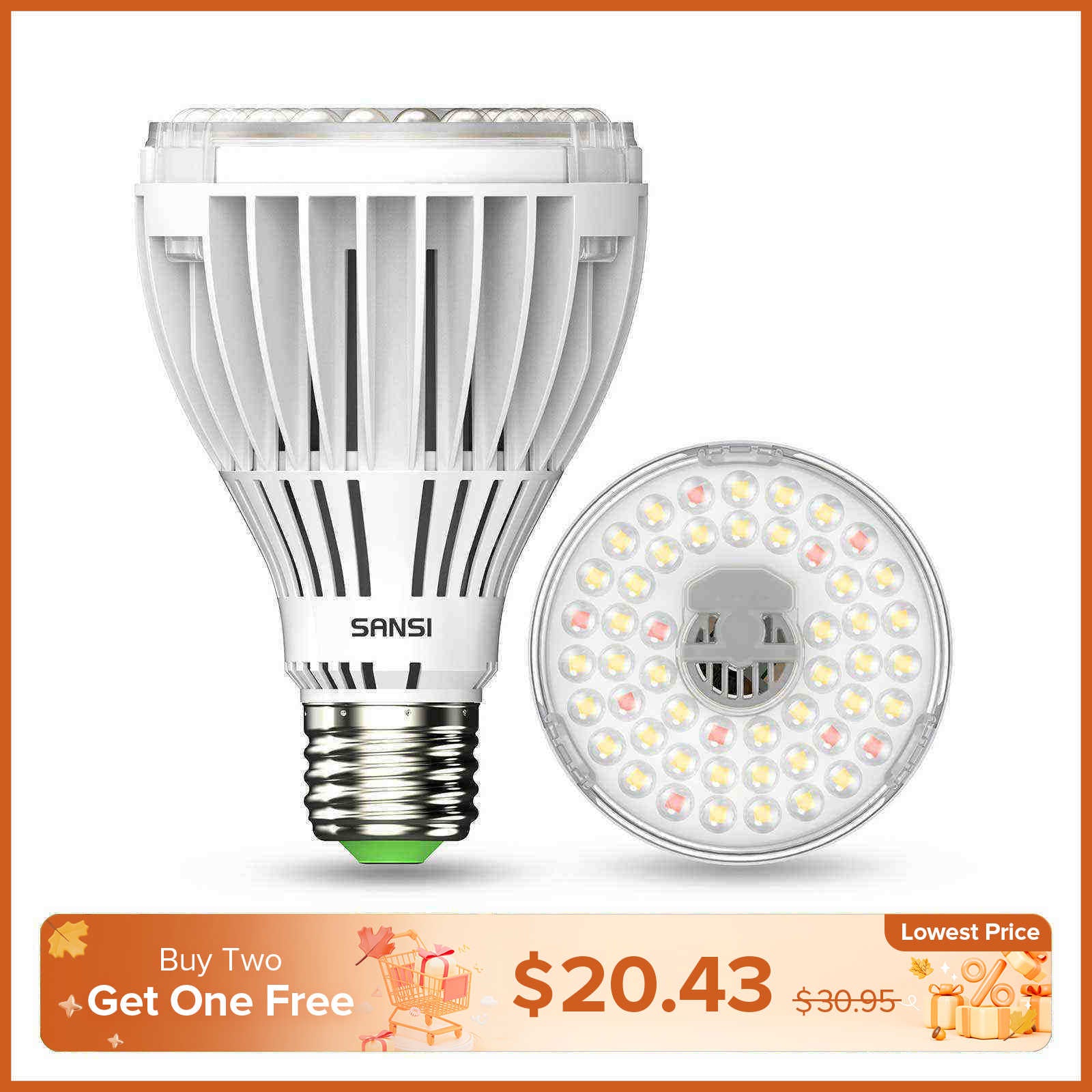 PAR25 30W LED Grow Light Bulb
