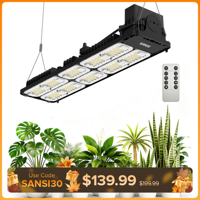 SANSI 100W LED-Panel-Pflanzenlampe | Fernbedienung