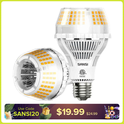 Upgraded Dimmable A19 17W LED 3000K/5000K Light Bulb