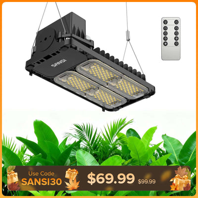 SANSI 100W LED-Panel-Pflanzenlampe | Fernbedienung