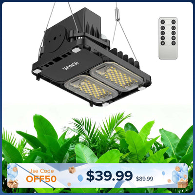 SANSI 70W Lampe de culture LED panneau | Télécommande