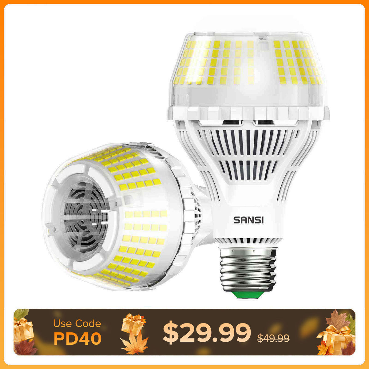 SANSI Dimmbare A21 27W LED-Glühbirne 3000K/5000K (NUR USA/Kanada)