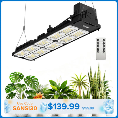 SANSI 200W Panel LED Grow Light | Remote Control
