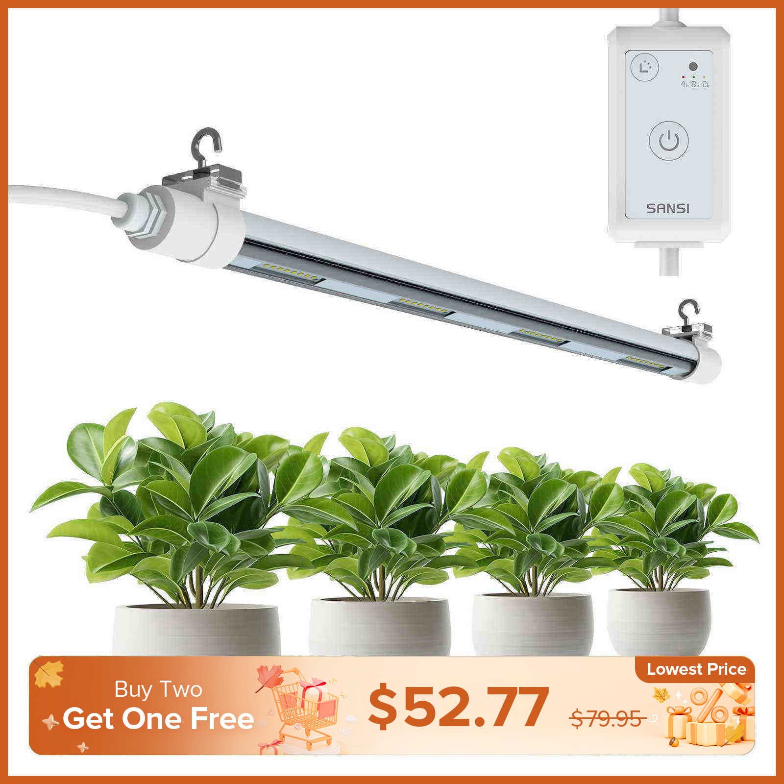 SANSI T8 25W LED Grow Light (US ONLY)