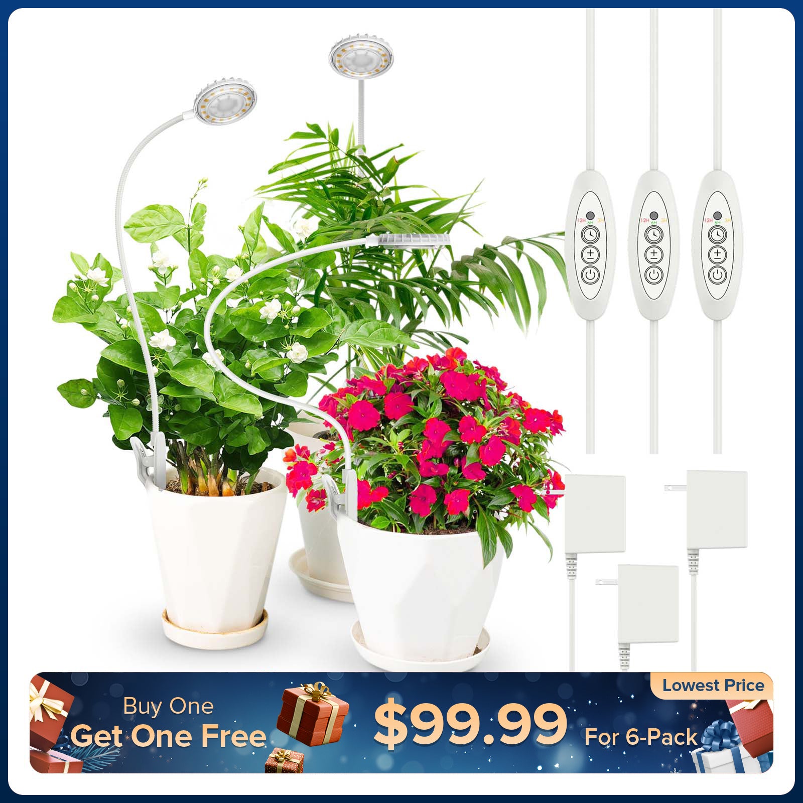 Verbessertes 10-W-Topfclip-LED-Wachstumslicht (NUR USA)