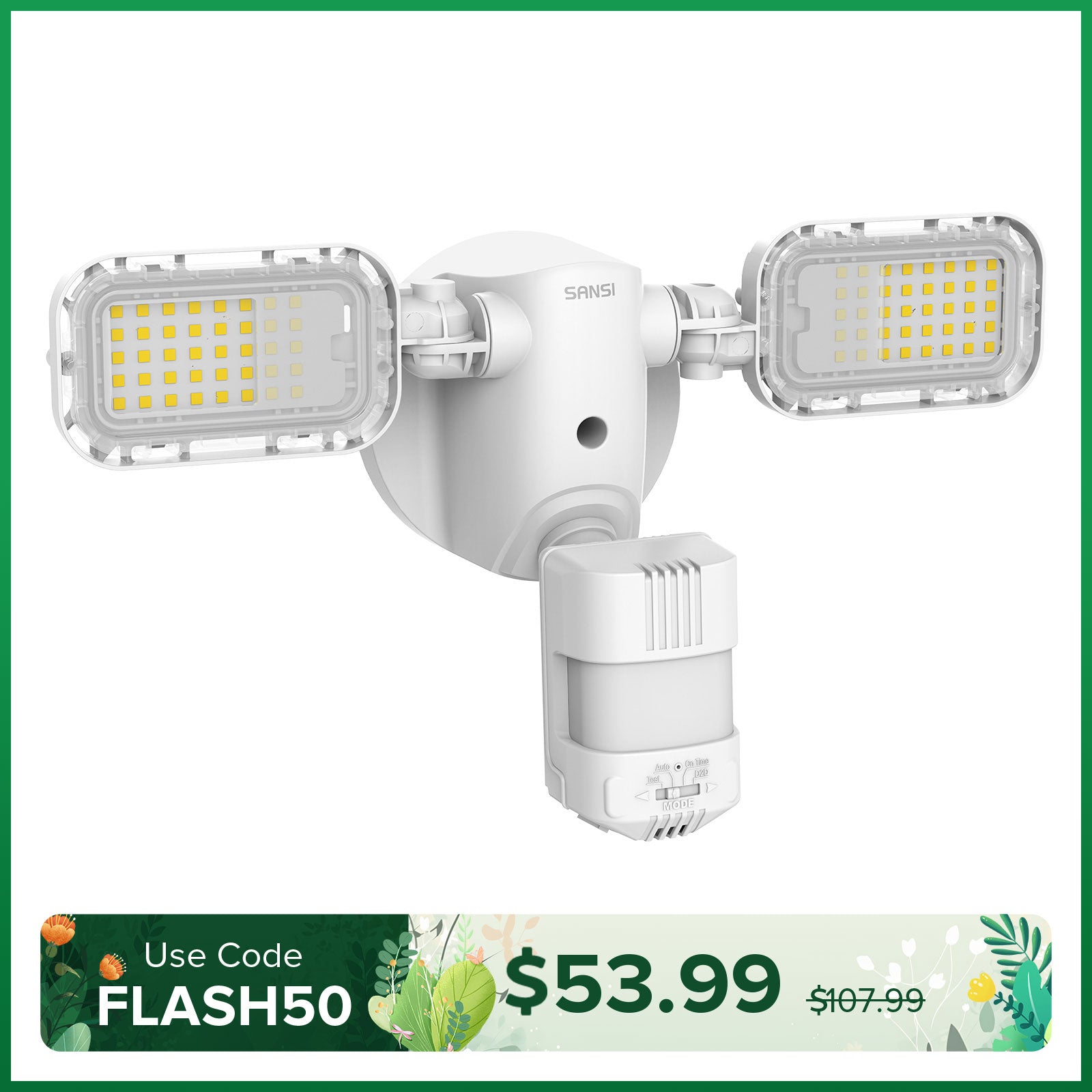 90W LED Security Light (Dusk to Dawn & Motion Sensor)(US/CA ONLY)