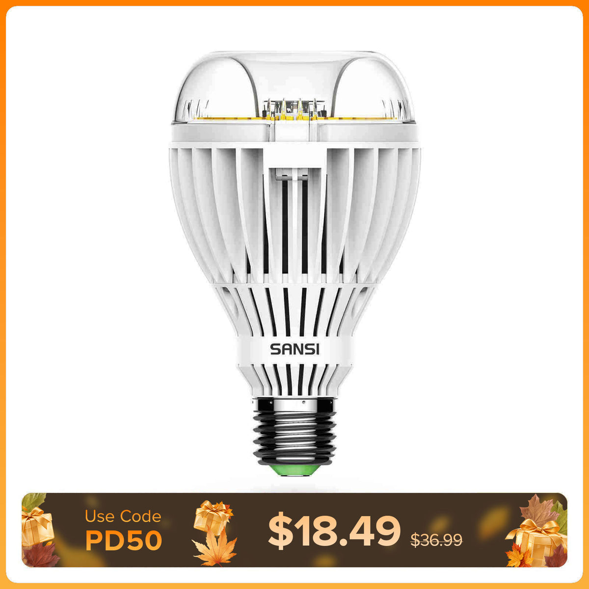 SANSI A21 36W LED 3000K/5000K Light Bulb (US/CA ONLY)