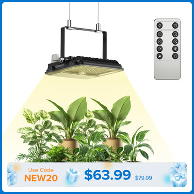 SANSI 45W Panel LED Grow Light | Remote Control (US/EU ONLY)