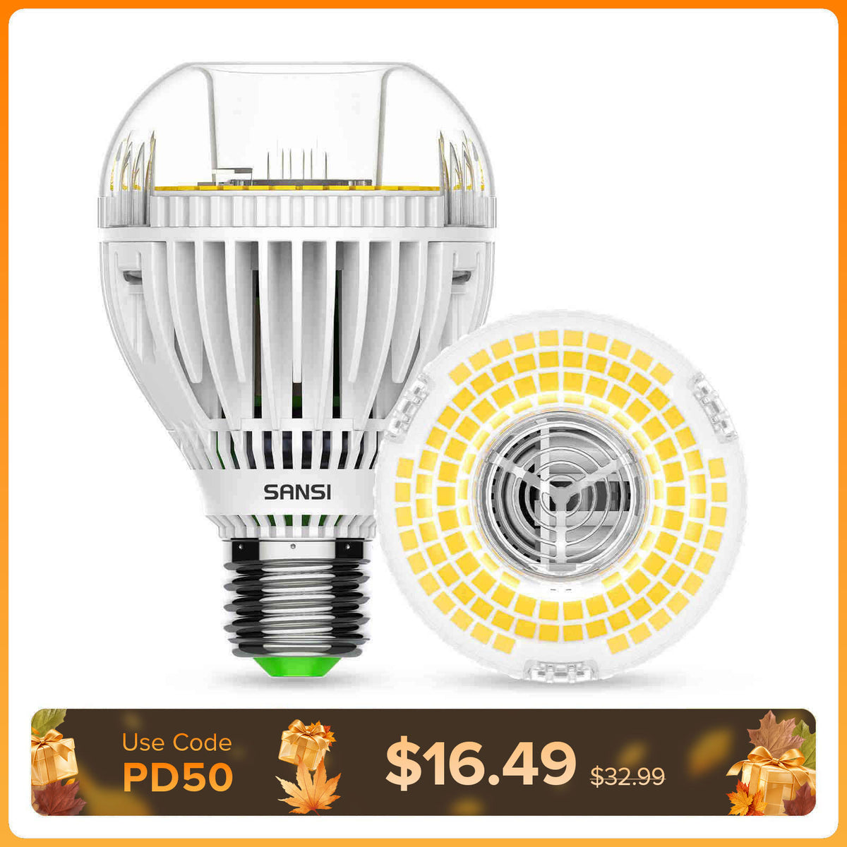 SANSI A19 30W LED 3000K/5000K Light Bulb (US/CA ONLY)
